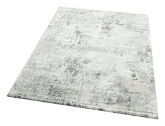 Modern Cotton Area Rug - Grey Machine Made Carpet | Dustproof, Soft Texture