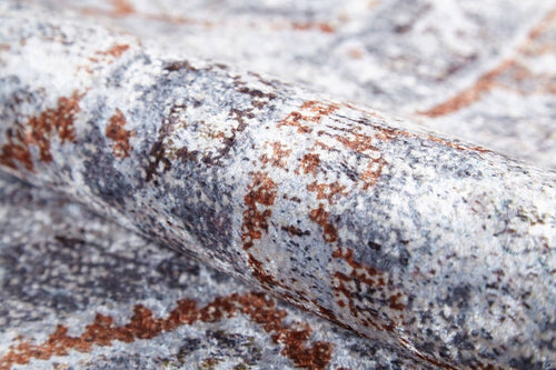 Modern Digital Print Rug – Grey Area Rug, Non Slip, Antibacterial Floor Mat