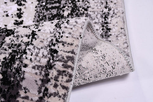 Alyssay Black Frame Machine Made Area Rug