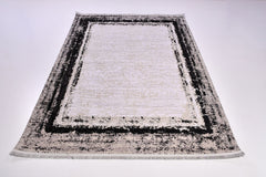 Alyssay Black Frame Machine Made Area Rug
