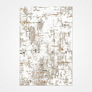 Modern Area Rug – Beige Machine Made Rug | Low Pile Carpet, Durable Floor Covering