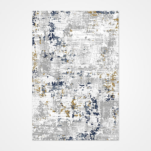 Modern Area Rug – Machine Made Grey Rug with Soft Pile & High Density Loop