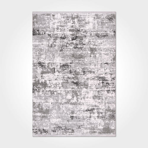 APurpleay Grey Modern Machine Made Area Rug