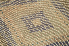 Anatolian Runner Beige Striped Cotton Wool Handmade Area Rug 3'4'' x 8'11''