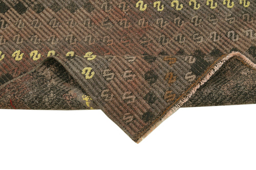 Anatolian Runner White Striped Cotton Wool Handmade Area Rug 2'6'' x 10'4''