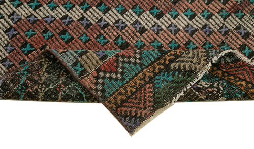 Anatolian Runner White Striped Cotton Wool Handmade Area Rug 2'9'' x 10'5''