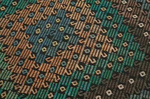 Anatolian Runner White Striped Cotton Wool Handmade Area Rug 2'10'' x 10'3''