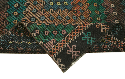 Anatolian Runner White Striped Cotton Wool Handmade Area Rug 2'10'' x 10'3''