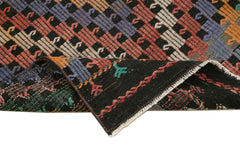 Anatolian Runner White Striped Cotton Wool Handmade Area Rug 2'11'' x 11'7''