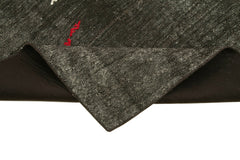 Anatolian Runner Brown Striped Cotton Wool Handmade Area Rug 2'11'' x 10'2''