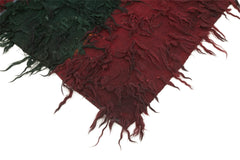 Anatolian Runner Red Striped Cotton Wool Handmade Area Rug 3'5'' x 16'3''