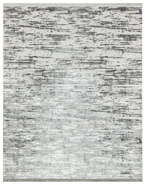 Vintage Area Rug – Grey Machine Made Rug With Cotton Wool Blend, Antislip