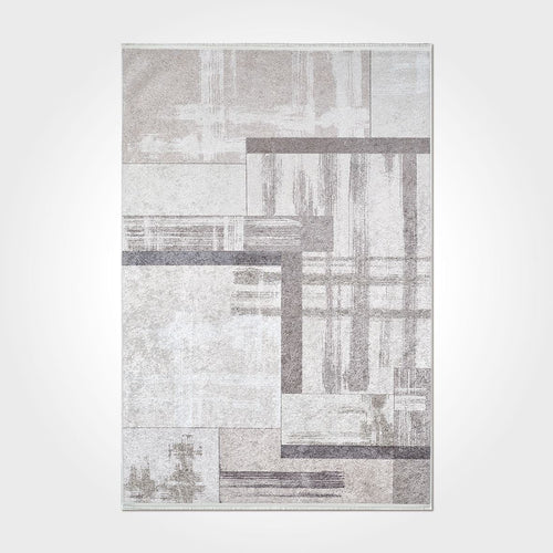Geometric Area Rug – Washable Non Slip Chenille Cotton Rug with Soft Touch