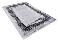 Angarsk Grey Frame Digital Print Area Rug
