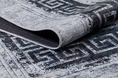 Angarsk Grey Frame Digital Print Area Rug