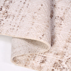 Vintage Area Rug – Machine Made Cream Rug with 8mm Pile Height & Laser Cut Edge