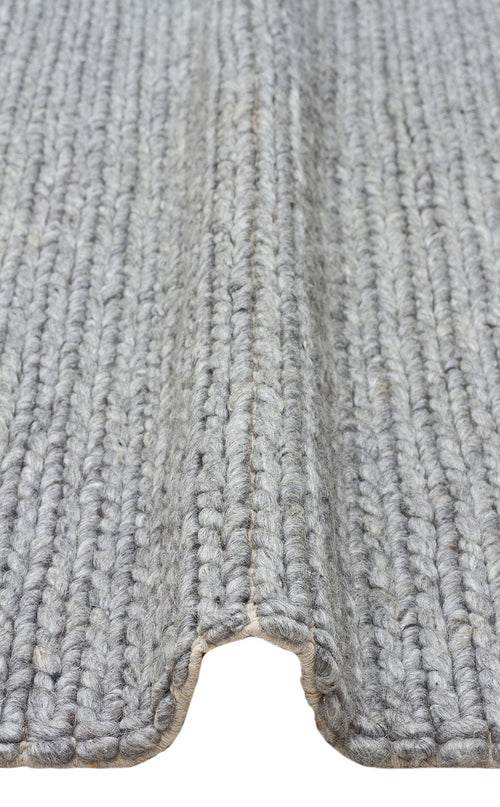 Modern Jute Kilim – Hand Woven Carpet With Knitted Patterned Rug Grey Flatweave