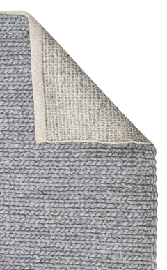 Modern Jute Kilim – Hand Woven Carpet With Knitted Patterned Rug Grey Flatweave