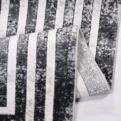 Aniyah Grey Frame Machine Made Area Rug