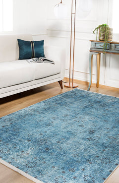 AnjeroSucensk Blue Classic Digital Print Area Rug