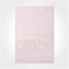 Modern Area Rug – Machine Made Rug with Cream Laser Cut Edges & Non Slip Backing