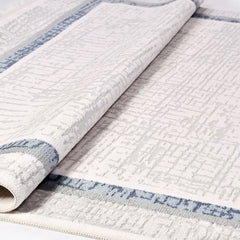 Annie Grey Frame Machine Made Area Rug