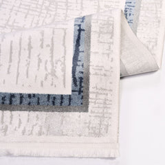 Annie Grey Frame Machine Made Area Rug