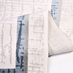 Annie Grey Frame Machine Made Area Rug