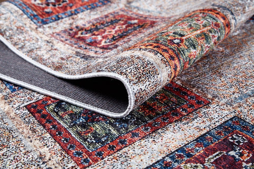 Apodaca Grey Geometric Digital Print Area Rug