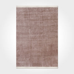 Natural Latex Area Rug – Modern Brown Flatweave 9mm Non Slip Floor Mat