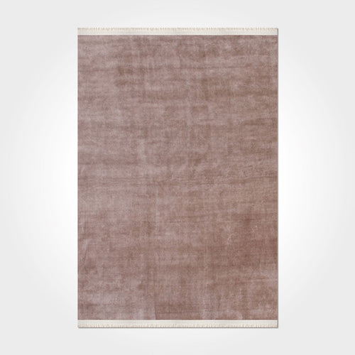 Natural Latex Area Rug – Modern Brown Flatweave 9mm Non Slip Floor Mat