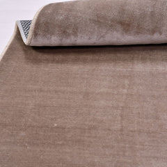 Natural Latex Area Rug – Modern Brown Flatweave 9mm Non Slip Floor Mat