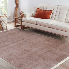 Natural Latex Area Rug – Modern Brown Flatweave 9mm Non Slip Floor Mat
