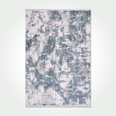 Arielo Blue Modern Bamboo Machine Made Area Rug