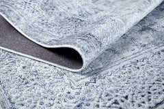 Modern Digital Print Rug - Grey Area Rug With Antibacterial, Non Slip Features