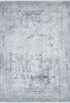 Modern Digital Print Rug - Grey Area Rug With Antibacterial, Non Slip Features