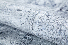 Modern Digital Print Rug - Grey Area Rug With Antibacterial, Non Slip Features