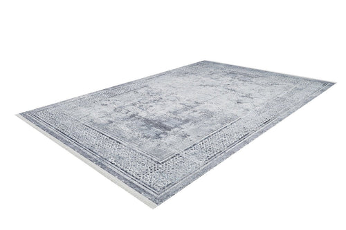 Modern Digital Print Rug - Grey Area Rug With Antibacterial, Non Slip Features