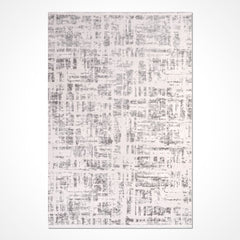 Modern Area Rug - Ariya Grey Machine Made Rug with 10mm Pile Height
