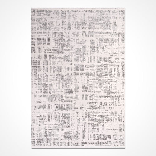 Modern Area Rug - Ariya Grey Machine Made Rug with 10mm Pile Height