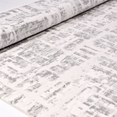 Modern Area Rug - Ariya Grey Machine Made Rug with 10mm Pile Height