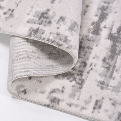 Modern Area Rug - Ariya Grey Machine Made Rug with 10mm Pile Height