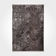 Modern Area Rug - Ariyah Grey Machine Made Rug With Laser Cut Edges