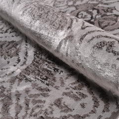 Modern Area Rug - Ariyah Grey Machine Made Rug With Laser Cut Edges