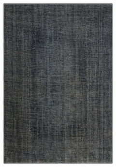 Modern Area Rug - Anthracite Color Machine Made Carpet for Living Room