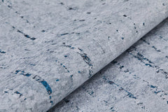 Blue Area Rug – Digital Print Rug With Frame Design | Antibacterial & Non-Slip Carpet