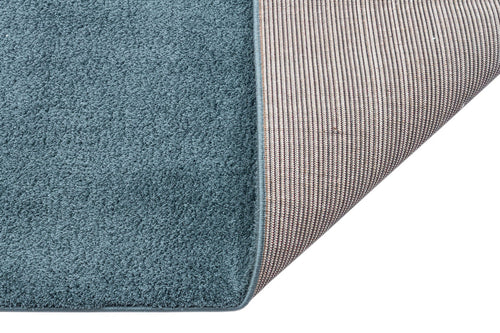 Blue Shaggy Area Rug – Arnoldstein Cotton Machine Made Carpet | Soft Textured, Dust Free
