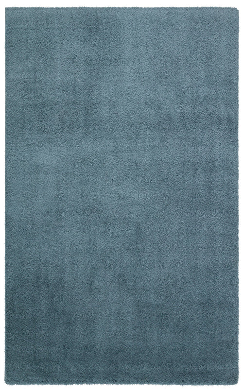 Blue Shaggy Area Rug – Arnoldstein Cotton Machine Made Carpet | Soft Textured, Dust Free