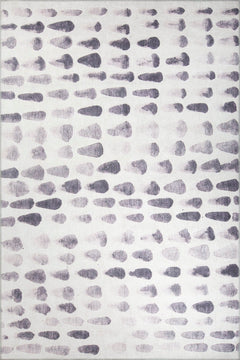 Beige Geometric Area Rug – Washable Non Slip Cotton Area Rug for Modern Living Room