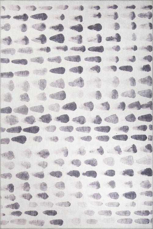 Beige Geometric Area Rug – Washable Non Slip Cotton Area Rug for Modern Living Room